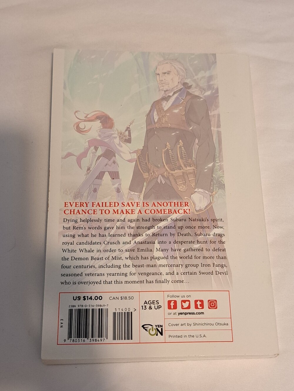 Re:Zero Paperback Book Chapter 7 Starting - Picture 4 of 4